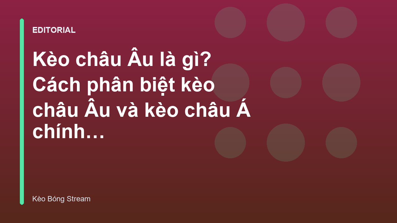 Minh họa kèo châu Âu 1x2 trong bóng đá