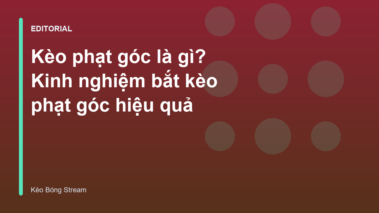 Người chơi đang phân tích kèo phạt góc trong trận đấu bóng đá