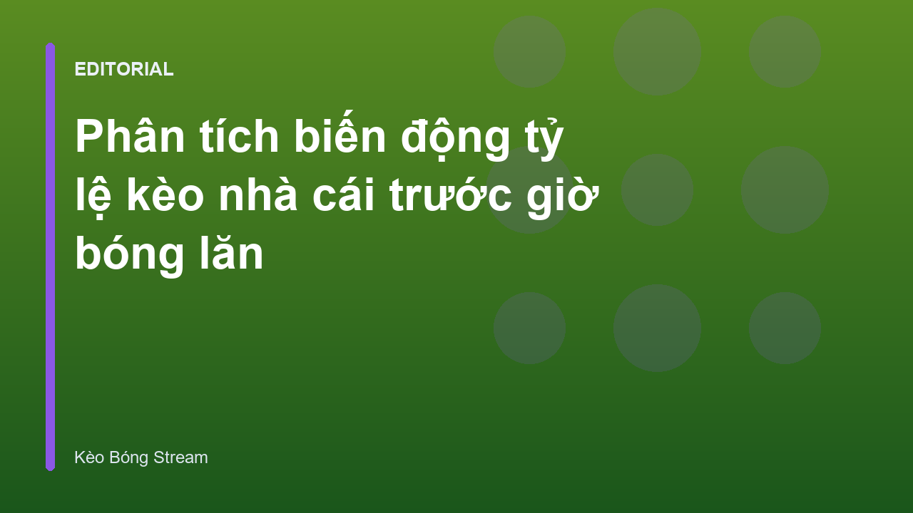 Biểu đồ minh họa biến động tỷ lệ kèo nhà cái